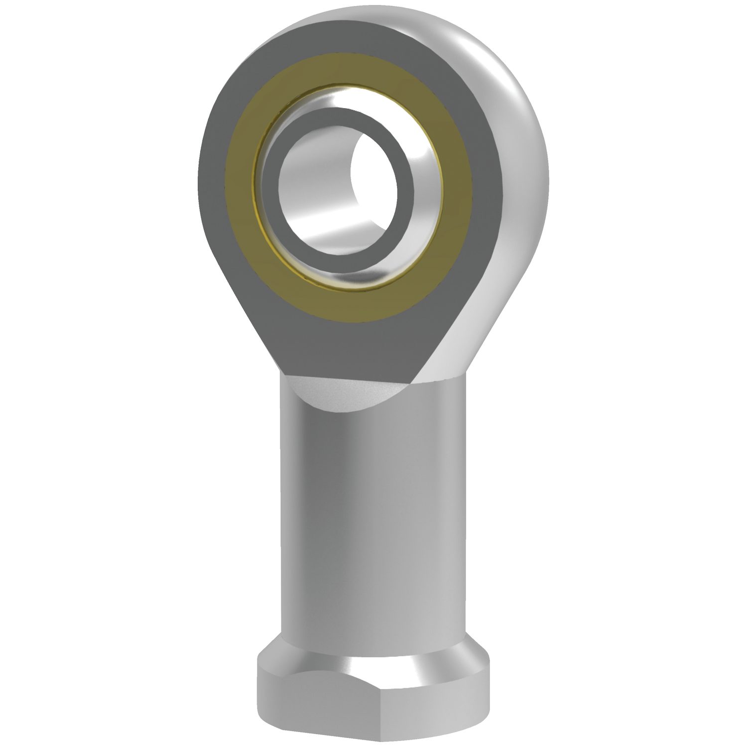 female low cost rod end with teflon bearing race